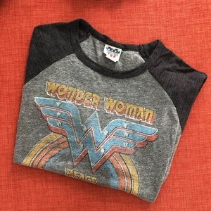 Wonder Woman quarter sleeve shirt